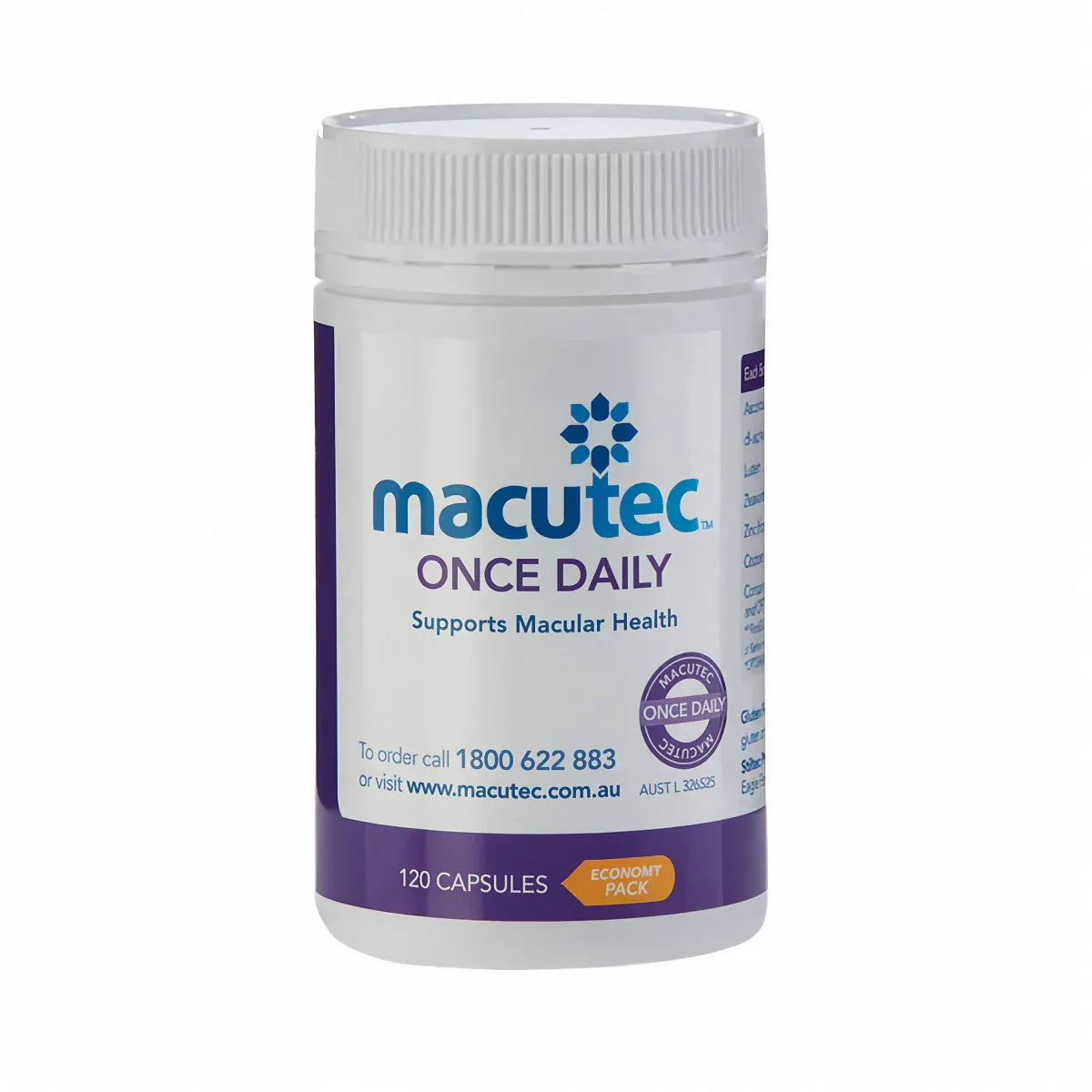 Macutec Once Daily Supplements | Macular Support Eye Vitamin – Eastwood ...